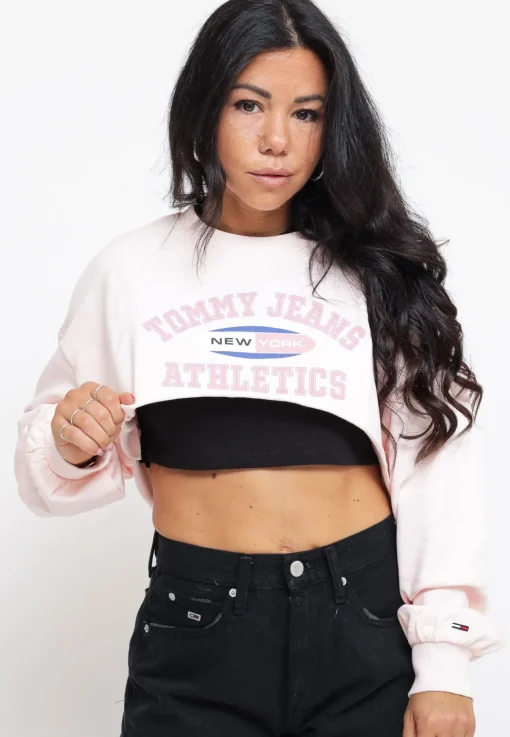 TJW Ultra Crop TJ Ath Crew - Pink