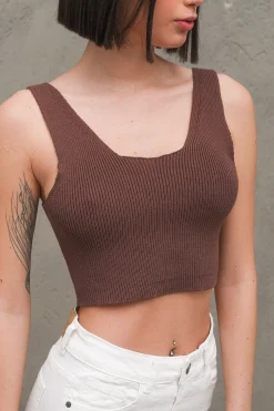 Top - Cacao 100%cotone