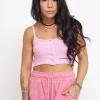 Top In Costina Con Stampa - Rosa Bon Bon
