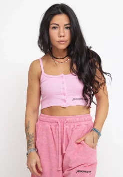 Top In Costina Con Stampa - Rosa Bon Bon