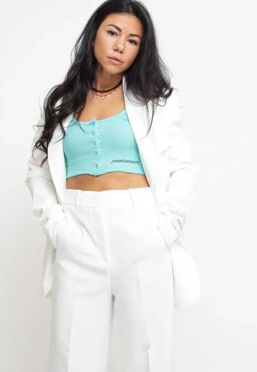 Top In Costina Con Stampa - Verde Menta