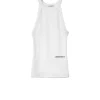 Top In Costina Scollo All'americana - Bianco
