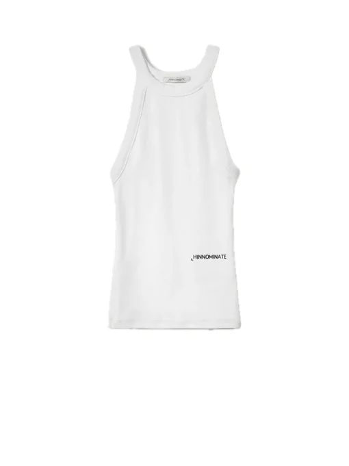 Top In Costina Scollo All'americana - Bianco