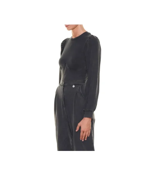 Top Maniche Sbuffo - Grigio