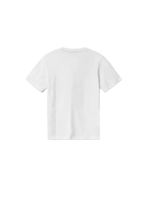T-shirt In Jersey Con Stampa Sul Davanti - Bianco