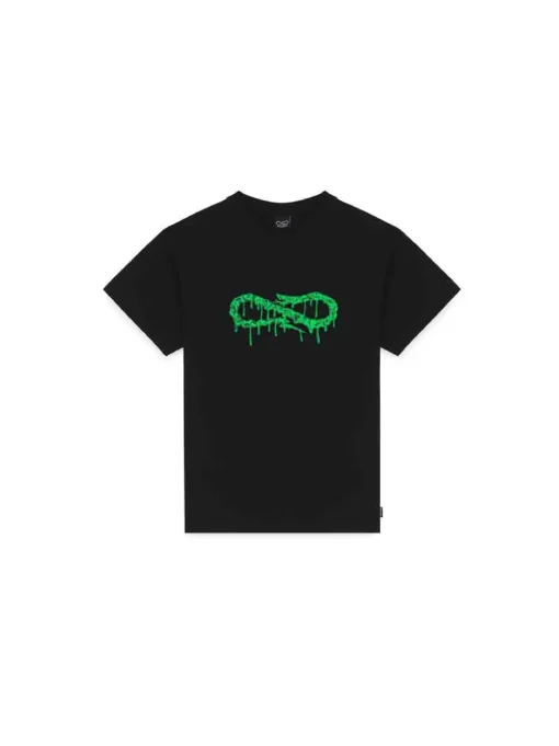 T-shirt M/m 100% Cotone Logo Slime - Nero