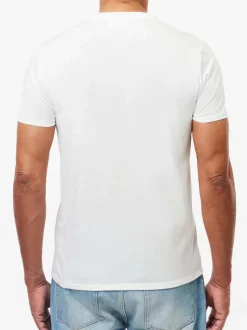 T-shirt Scollo Tondo In Jersey Di Cotone Pima - Bianco