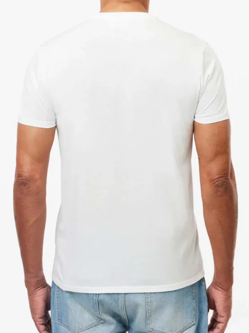 T-shirt Scollo Tondo In Jersey Di Cotone Pima - Bianco