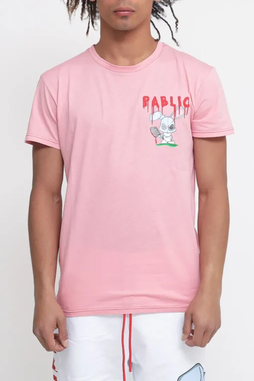 T-shirt Stampa Coniglio - Rosa