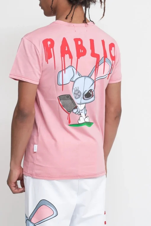 T-shirt Stampa Coniglio - Rosa