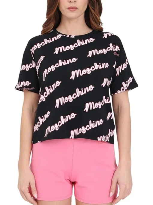 T-shirt Stampa Moschino - Nero